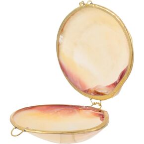 Seashell Trinket Box Shell Shape Retro Boxes Jewelry Earring Storage Case Ocean Jewelry Organizer Decorative Ring Holder for Necklace Bracelets Supplies Random Color