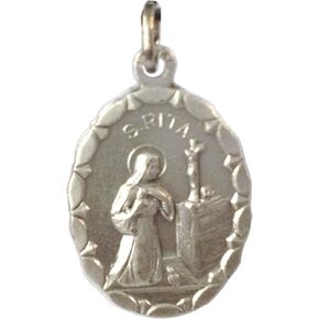 SAINT RITA FROM CASCIA MEDAL - THE PATRONESS OF LOST AND IMPOSSIBLE CAUSES - 100% MADE IN ITALY