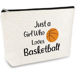 Basketball Lover Gift Makeup Bag basketball Girls Gifts Basketball Team Gifts for Girls Basketball Player Gift Basketball Cosmetic Bag Birthday Graduation Gift Basketball Coach Gifts Travel Pouch