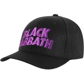 قبعة بيسبول بشعار الشيطان والشعار باللون الأسود للرجال من Black Sabbath in Kuwait