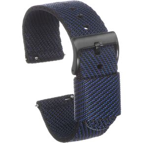 Nylon Striped Watchband Premium Nylon Strap for Men, Soft Comfortable Replacement Canvas Watch Band