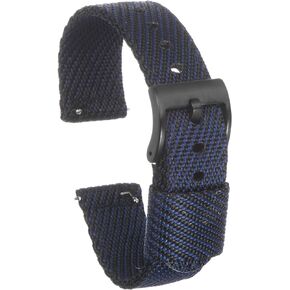 Nylon Striped Watchband Premium Nylon Strap for Men, Soft Comfortable Replacement Canvas Watch Band