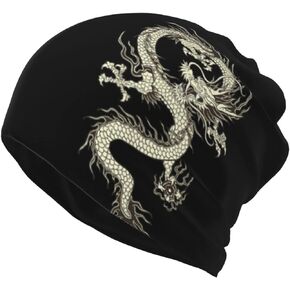 Dragon Beanie Hats Slouchy Knit Hat Mens Beanie Caps Cool Hat for Shopping Yoga Sport Travel
