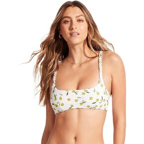 Seafolly Women's Bralette Bikini Top Swimsuit with Clip Back