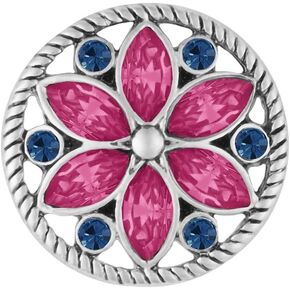 Ginger Snaps Leila, 20 Millimeter, Pink, Rhodium Plated, Women, Jewelry and Accessories