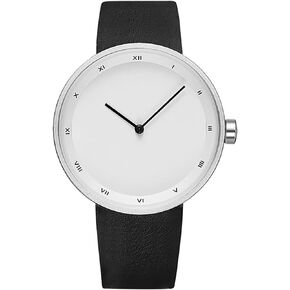 Men's and Women's Universal Watch Fashion Minimalist Style Large dial Quartz Belt Roman Numerals Waterproof Watch