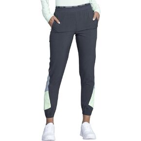 Infinity Women Scrubs Pant Mid Rise Jogger Plus Size CK225A, 3XL, Heather Charcoal