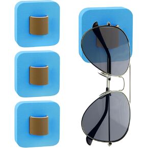 POVOND 4 قطع منظم جدار النظارات الشمسية السوداء، منظم النظارات الشمسية المعلقة، منظم تخزين النظارات الشمسية، حامل النظارات الشمسية لديكور المنزل على الحائط in Kuwait