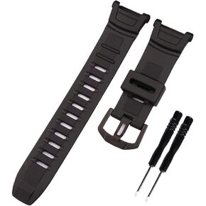 Black Resin Watch Strap Replacement PGR-130y PRW-1500 Digital Sports watchband