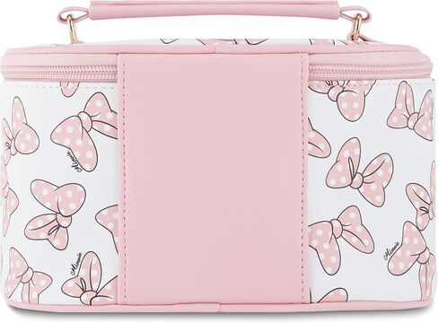 Minnie Mouse Travel Cosmetic Case - Girls, Boys, Teens, Adults - Officially Licensed Minnie Mouse Travel Cosmetic Case Set in Saudi Arabia