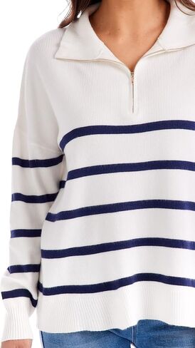 Mud Pie Women's Carlisle Stripe Pullover in Saudi Arabia
