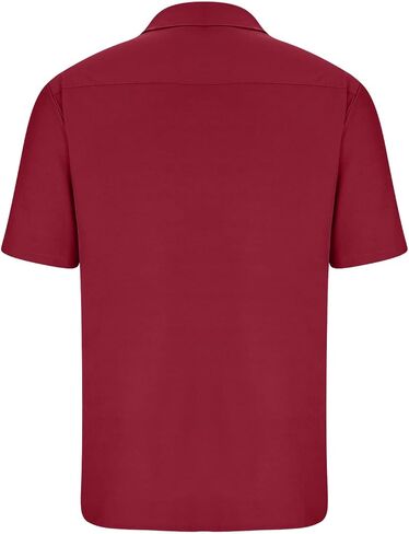 Nuofengkudu Men's Casual Button-Down Shirts Short Sleeve Wrinkle Free Shirts Summer Beach Shirts with Pocket in Saudi Arabia