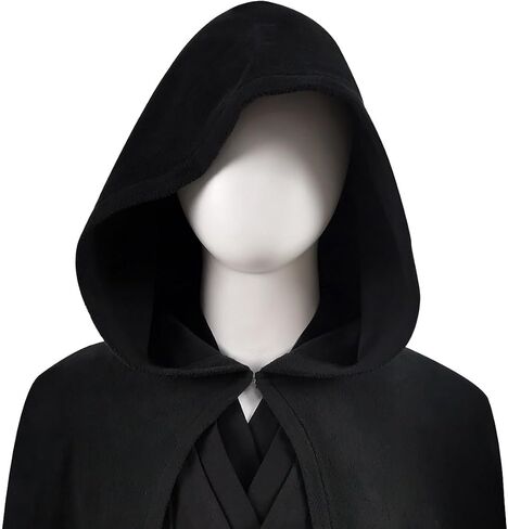 Paroiluse Luke Costume Skywalker Cosplay Jedi Cloak Luke Skywalker Black Robe Halloween Uniform for Adult and Kids in Saudi Arabia