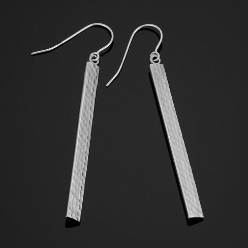 KoolJewelry أقراط من الذهب الأصفر والأبيض أو الوردي عيار 14 قيراط مقطوعة بالألماس أو عالية اللمعان (طولها 2 بوصة) in Saudi Arabia