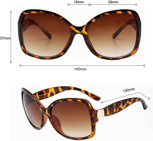 نظارات شمسية نسائية من VITENZI نظارات شمسية كلاسيكية عصرية ورائعة ولطيفة وكبيرة الحجم على شكل فراشة فيرارا in Kuwait