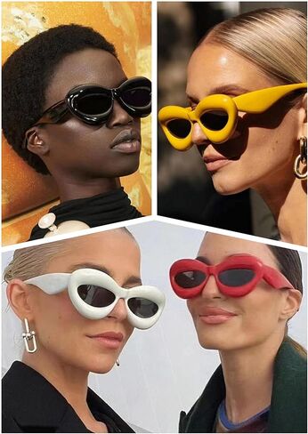 NLEYANB 6 Packs Wholesale Oversized Y2K Cute Party Sunglasses for Women Men UV400 in Kuwait