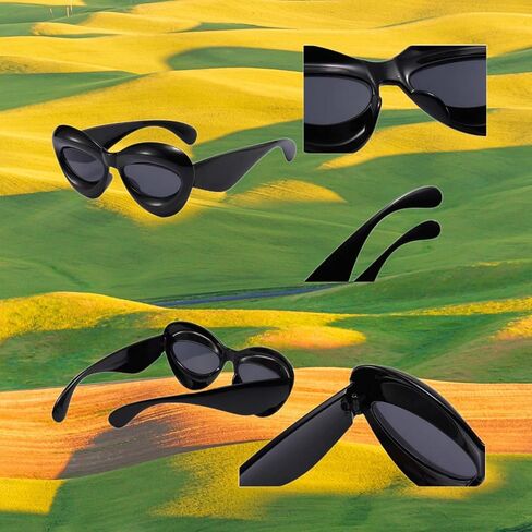 NLEYANB 6 Packs Wholesale Oversized Y2K Cute Party Sunglasses for Women Men UV400 in Kuwait