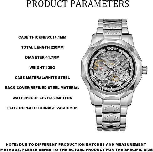 Tiong Men’s Watch Carving Gold Black Automatic Mechanical Watch for Men Skeleton Luxury Engraving Golden Wrist Watch in Saudi Arabia