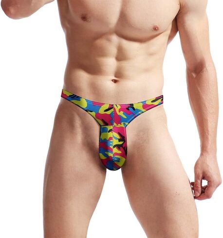 Men G-Strings Thongs Exotic Stretch Sexy Underwear Valentine's Day Gift for Him Men Bikini Briefs Bulge Pouch Pants in Saudi Arabia