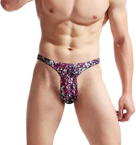 Men G-Strings Thongs Exotic Stretch Sexy Underwear Valentine's Day Gift for Him Men Bikini Briefs Bulge Pouch Pants in Saudi Arabia