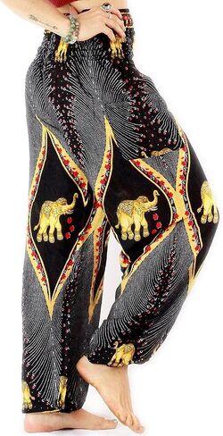 One Tribe Apparel Elephant Pants for Women (Authentic Thai Prints) in Saudi Arabia