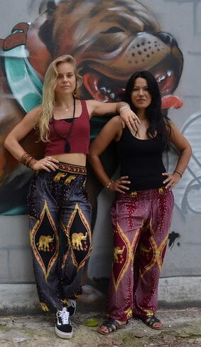 One Tribe Apparel Elephant Pants for Women (Authentic Thai Prints) in Saudi Arabia