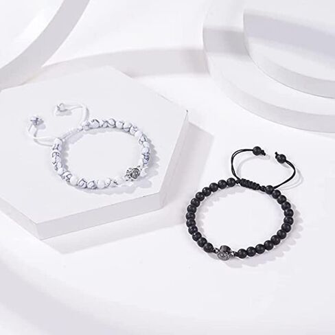 أساور I Love You للأزواج بـ 100 لغة، أساور متطابقة هدايا لصديقك، حبي، زوجي، وعد الخنصر، رجلي، الذكرى السنوية in Kuwait