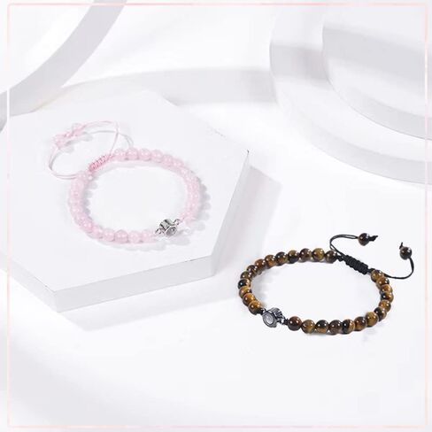 I Love You 100 Languages Couples Bracelets, Matching Bracelets Gifts for Boyfriend,My Love,My Husband,Pinky Promise,My Man,Anniversary in Saudi Arabia