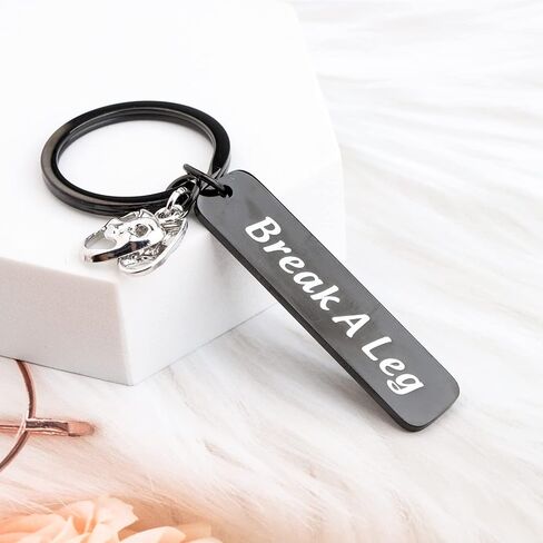 CENWA Theatre Jewelry Theatre Drama Gift Break A Leg Keychain Drama Mask Bracelet Jewelry Tragedy and Comedy Jewelry in Saudi Arabia