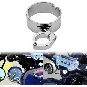 YHMTIVTU دراجة نارية الجانب جبل عداد السرعة نقل تصاعد قوس صالح لل Sportster XL 883 1200 1993-2020 Dyna 1993-2005 كروم in Kuwait