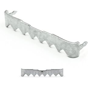 Sawtooth Picture Hangers No Nail - 100 Pack - 1 3/4 Inch - Silver- Zinc Sawtooth Hangers