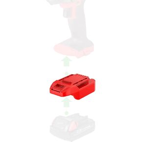 NovaQuantic Adapter Upgrade for Bauer 20V Cordless Tools - Compatible with Milwaukee M18 Red Li-Ion Batteries for Power Supply, No Charging Function - (New Version) - Adapter Only