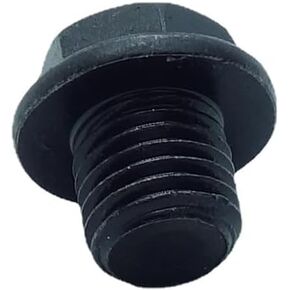 1 Piece M8X1 Metric Male Thread Hex Head Pipe Bung Plug with Flange Black Steel Fitting