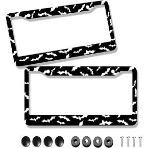 German License Plate Frame - 2Pcs Germany Flag Aluminum Metal License Plate Frame Personalized German Car Tag Frames Holders Covers Design Fits for Men Women Generic U.S. License Plates with Screws
