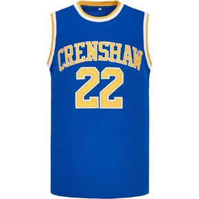 Youth McCall #22 Wright #32 Love and Basketball Moive Crenshaw Basketball Jersey