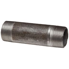 Anvil 8700139903, Steel Pipe Fitting, Nipple, 3/4" NPT Male x 4" Length, Black Finish