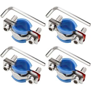 4 Packs Fix Sinking Office Chair, 304 Stainless Steel Gas Lift Cylinder Clamp Holder, Office Chair Saver Kit Adjust Chair Height and Stop Sinking Without Cylinder Replacement