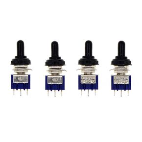 YXQ 10 Pcs AC 125V 6A ON/ON 2 Position DPDT Mini Toggle Switch