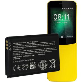 WUHAO for BV-6A Replacement Battery Compatible with Nokia 8110 TA-1071 TA-1067 TA-1059 TA-1048 TA-1295 2720V Original Battery 1500mAh