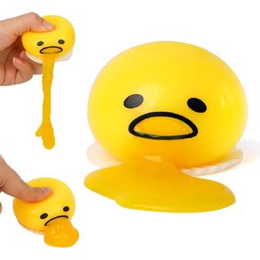 POPLAY 3 قطع القيء مص صفار البيض، الوحل الإجهاد البيض القيء البيض الجدة الإجهاد الضغط اللعب تململ لعبة الحسية للأطفال عيد ميلاد حزب مزحة اللعب in Kuwait