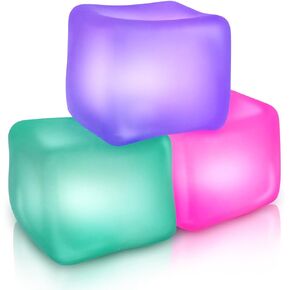 Fidget Toy Stress Cube 3 Pack - Squishy Fidget Toys for Relaxation, High Density Gel Filled, Fidgets for Classroom, Calming Toys for Kids Adults Children Teens