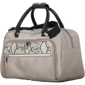 BCBGeneration 4 Piece Luggage Set with Spinner Wheels Expandable Softside Suitcase, Khaki