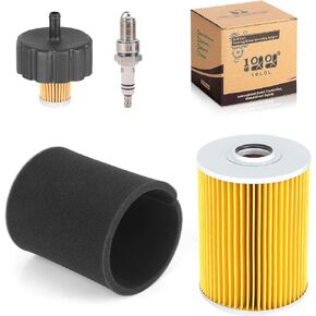 10L0L Tune Up Kit for Yamaha G2 G8 G9 G11 4 Cycle Gas Golf Cart 1985-1994, Replaces J10-14417-00 J38-14450-00, Air Filter Pre-Filter with Spark Plug Fuel Filter