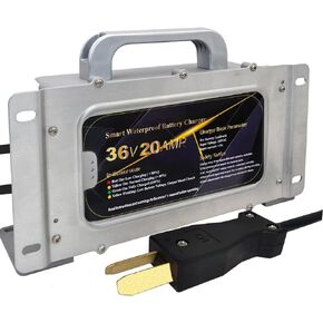 CAPTOK 36V 20AMP Golf Cart Waterproof Battery Charger for 36 Volt Club Car EZGO Yamaha Golf Carts with Crowfoot Plug