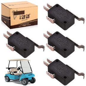 10L0L Speed Micro Switch 3 Prong Terminal for Golf Cart Club Car DS Precedent (1982-up) & Tempo (2018-up) Replacement Part 1014807 1014805 4240