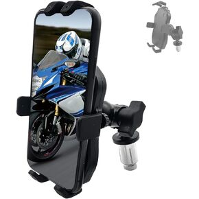 GITOBEHA Motorcycle Phone Mount Fork Stem Mobile Phone Holder GPS Navigation Bracket Compatible with Hayabusa GSX-R 600 750 1000 YZF R1 R6 CBR 300R 400R Ninja ZX6R 400R S1000RR
