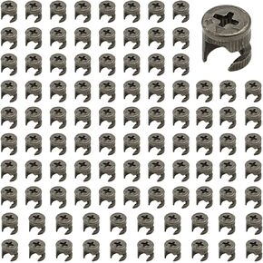 100 Pieces Furniture Connecting Cam Nut, Black Joint Connector Locking Nuts Connecting Cam Fittings in Saudi Arabia