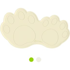 Cat Food Mat, Dog Food Mat for Food and Water, Safety Silicone Dog Bowl Mat, Non-Slip Waterproof Pet Food Mat Protect Floor, Feeding Mat Dishwasher Safe for 2 Bowls & Feeders & Fountains