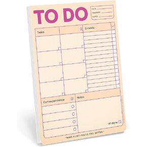 1-Count Knock Knock to Do Pad, Squares for Prioritizing to Do List Note Pad & Daily Planner Pad, 6 x 9-inches (Pastel Edition)