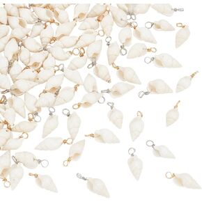 PH PandaHall شل المعلقات دوامة الصدف الحرفية سحر Cowrie أصداف بحرية قلادة قذيفة طبيعية سحر قذائف محارة مع حلقة الكفالة